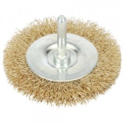 BRASSED WIRE WHEEL 75MM