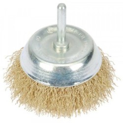 BRASSED WIRE CUP BRUSH 50MM