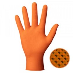 ORANGE SUPERGRIP GLOVES 50PC - Large