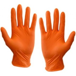 ORANGE MICROTEX MEDIUM GLOVES
