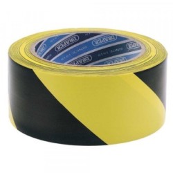 HAZARD TAPE BLK/YLW 33M X 50MM