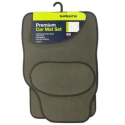 SAKURA - GREY CARPET MATS FULL SET