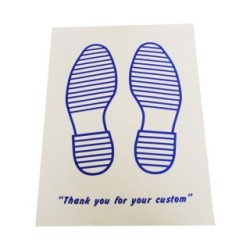 BLUE FEET BOX 250 FLOOR MATS