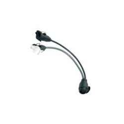 13 PIN SOCKET TO DUAL PLUG
