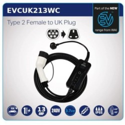 13AMP 2F TO UK WC
