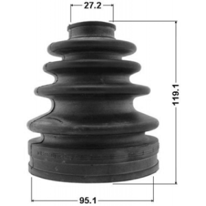 Bellow Drive Shaft - FEBEST 01152UZFE