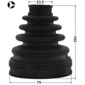 Bellow Drive Shaft - FEBEST 0115AZT255LT