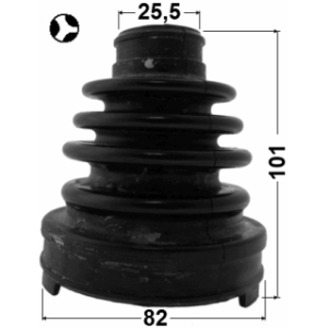 Bellow Drive Shaft - FEBEST 0115GSU35LHT
