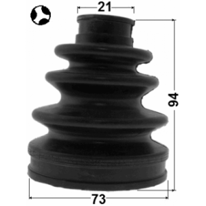 Bellow Drive Shaft - FEBEST 0115NHW20RHT