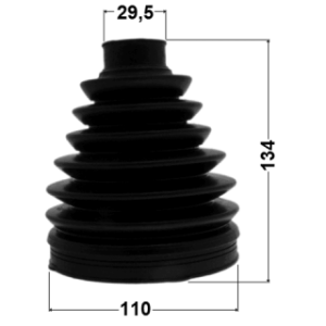 Bellow Drive Shaft - FEBEST 0117PUCK50