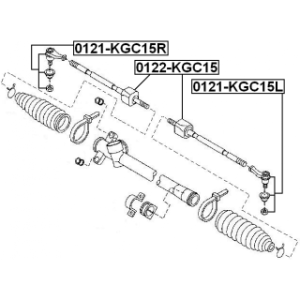 Tie Rod End - FEBEST 0121KGC15L