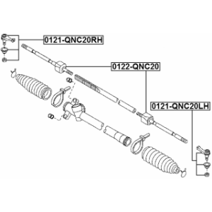 Tie Rod End - FEBEST 0121QNC20LH