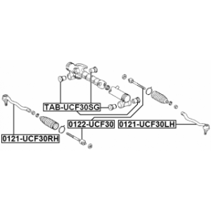 Tie Rod End - FEBEST 0121UCF30LH