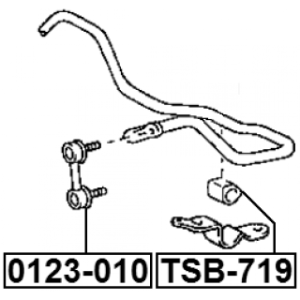 Link Coupling Rod Stabiliser Bar - FEBEST 0123010