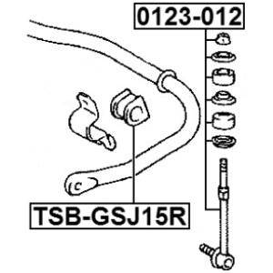 Link Coupling Rod Stabiliser Bar - FEBEST 0123012