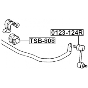 Link Coupling Rod Stabiliser Bar - FEBEST 0123124R