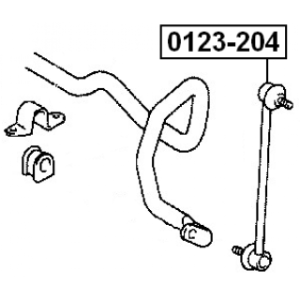 Link Coupling Rod Stabiliser Bar - FEBEST 0123204