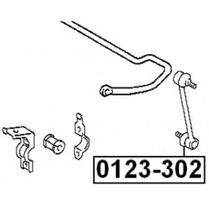 Link Coupling Rod Stabiliser Bar - FEBEST 0123302