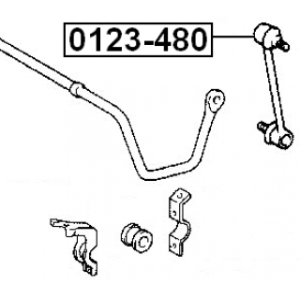 Link Coupling Rod Stabiliser Bar - FEBEST 0123480