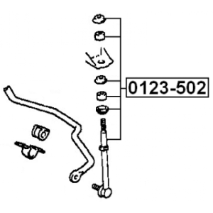 Link Coupling Rod Stabiliser Bar - FEBEST 0123502