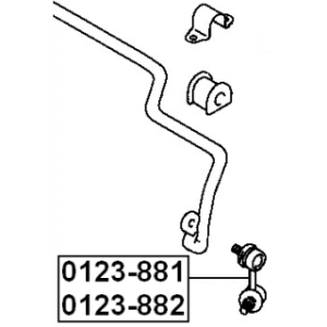 Link Coupling Rod Stabiliser Bar - FEBEST 0123882