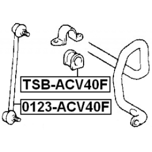 Link Coupling Rod Stabiliser Bar - FEBEST 0123ACV40F