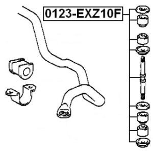 Link Coupling Rod Stabiliser Bar - FEBEST 0123EXZ10F