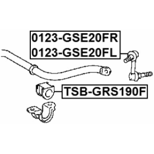 Link Coupling Rod Stabiliser Bar - FEBEST 0123GSE20FR