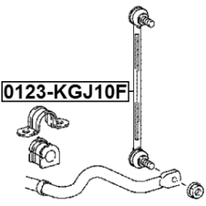 Link Coupling Rod Stabiliser Bar - FEBEST 0123KGJ10F