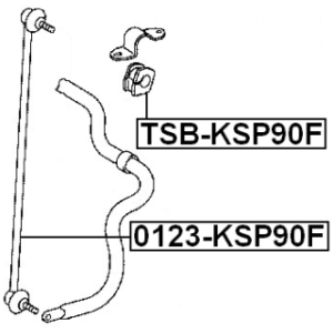 Link Coupling Rod Stabiliser Bar - FEBEST 0123KSP90F