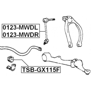 Link Coupling Rod Stabiliser Bar - FEBEST 0123MWDR