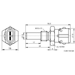 Coolant Temperature Sensor BOSCH 0280130026 for ALFA ROMEO &more..