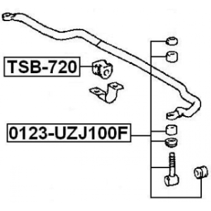 Link Coupling Rod Stabiliser Bar - FEBEST 0123UZJ100F
