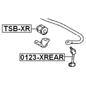 Link Coupling Rod Stabiliser Bar - FEBEST 0123XREAR