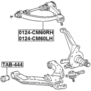 Control Trailing Arm Wheel Suspension - FEBEST 0124CM60LH