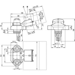 Boost Pressure Sensor BOSCH 0281002244 for MAZ