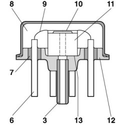 Boost Pressure Sensor BOSCH 0281002244 for MAZ