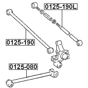 Control Trailing Arm Wheel Suspension - FEBEST 0125190L