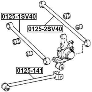 Control Trailing Arm Wheel Suspension - FEBEST 01251SV40