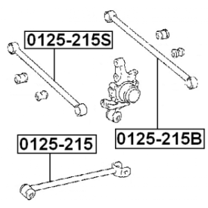 Control Trailing Arm Wheel Suspension - FEBEST 0125215B