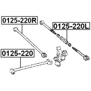 Control Trailing Arm Wheel Suspension - FEBEST 0125220R