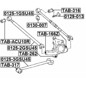 Control Trailing Arm Wheel Suspension - FEBEST 01252GSU45