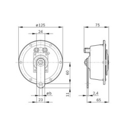 Trumpet Horn BOSCH 0320226010 OE 0740974