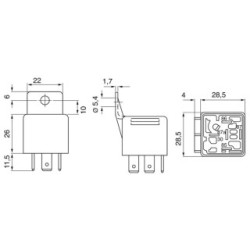 Main Current Relay BOSCH 0332019155 OE 01173314