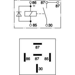 Main Current Relay BOSCH 0332019155 OE 01173314