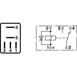 Main Current Relay BOSCH 0332207402 OE A0025423019