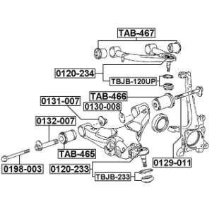 Caster Shim Axle Beam - FEBEST 0131007