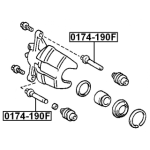 Guide Bolt Brake Caliper - FEBEST 0174190F