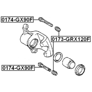 Guide Bolt Brake Caliper - FEBEST 0174GX90F