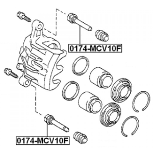 Guide Bolt Brake Caliper - FEBEST 0174MCV10F